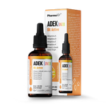 Vitamin ADEK junior for children drops (300 mcg + 10 mcg + 4 mg + 20 mcg) gluten-free dietary supplement 30 ml - Pharmovit