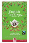 Green Tea with Pomegranate (20x2) Organic 40 g – English Tea Shop