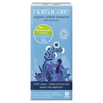 Natracare Organic Regular Applicator Tampons, 16 pcs