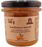Apricot jam sweetened with erythritol without sugar 160 g