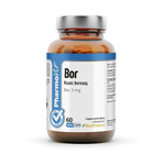 Boric acid (3 mg) gluten-free dietary supplement 60 capsules - PHARMOVIT (CLEAN LABEL)