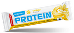 Vanilla-flavored protein bar in white glaze gluten-free 50 g - MAXSPORT