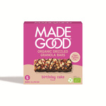 Organic Gluten-Free Birthday Cake Flavour Crunchy Granola Bars (5 x 24 g) 120 g – MadeGood