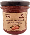 Strawberry jam sweetened with erythritol without sugar 160 g