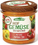 Organic Gluten-Free Vegetable Spread with Three Types of Pepper, 135 g – Allos