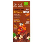 Organic Chocolate with Hazelnuts 50 g – Super Fudgio