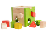 Everearth Wooden Shape Sorter Cube, FSC Certified, 12+ Months (13 x 13 x 13 cm)