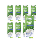 SET 8 x Rice Beverage with Sea Algae Without Added Sugars Gluten Free Bio 1 l - Natumi