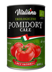 Whole peeled organic tomatoes 400 g - Vitaliana