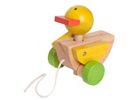 Wooden Pull-Along Duck from 18 Months (10.5 x 12 x 9.5 cm) FSC - EverEarth