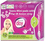 Mini Sanitary Pads with Anion Strip (teens) 12 pcs. – Gentle Day