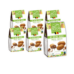 SET of 6 x Belgian hazelnut truffle chocolates with no added sugars gluten free bio 100 g
