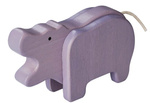 Bamboo Hippo from 24 months (9 x 4 x 7 cm) – EverEarth
