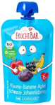 Organic Plum, Banana, Apple, Blackcurrant Fruit Puree 100 g - Fruchtbar
