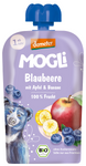 Apple - banana - blueberry mousse without added sugars from 1 year demeter bio 100 g - MOGLI