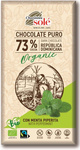 Bitter chocolate 73% cocoa with mint BIO 100 g