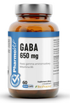 Gaba (650 mg) gluten-free dietary supplement 60 capsules - PHARMOVIT (CLEAN LABEL)