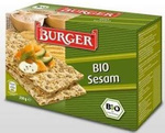 Organic Wholemeal Rye Crispbread with Sesame, 250 g – Burger