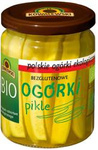 Ogórki pikle obrane krojone bezglutenowe BIO 540 ml (270 g)