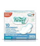 Overnight sanitary pads with wings, 10 pcs. - Vivicot