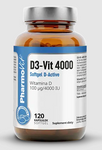 Vitamin D3-Vit 100 µg (4000 IU) gluten-free dietary supplement 120 capsules - Pharmovit (Clean Label)