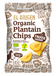 Organic gluten-free truffle-flavored plantain chips 80 g – El Origen