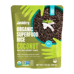 Express brown rice with coconut flakes, Jasberry Rice, gluten-free, Organic 200 g - Calorie Watchers