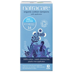 Natracare Organic Super Tampons with Applicator, 16 Count