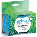 Sodasan Biodegradable Sponge Scourers, 2 pieces (108 x 70 x 25 mm)