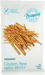 Organic Gluten-Free Salted Pretzel Sticks 45 g – Biopont