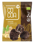 Candied ginger in dark chocolate 65% bio 70 g - Cocoa