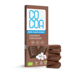 Organic Coconut Chocolate, No Added Sugar, 40 g – Cocoa