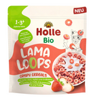 Apple & Strawberry Cereal Rings Lama, No Added Sugars, From 1 Year, Organic 125 g – Holle
