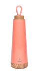 Thermal bottle with silicone handle coral 500 ml - CHIC-MIC