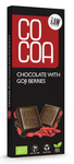 Raw chocolate with goji berries bio 40 g - COCOA