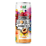 Popping Boba Bubble Tea with Popping Pearls and Peach Juice 320 ml – Vinut