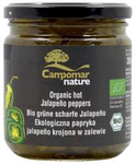 Green jalapeño pepper, sliced, in brine, organic, 350 g (130 g) – Campomar nature