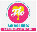 Flo Organic Bamboo Individually Wrapped Panty Liners, 24 pcs