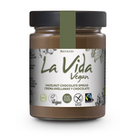 Gluten-free fair trade chocolate and nut cream bio 270 g - LA VIDA