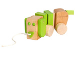 Wooden Pull-Along Dog, for Ages 18 Months+ (8 x 7,5 x 9 cm) FSC – EverEarth