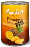 Organic Pineapple Pieces in Own Juice (Can) 400 g (240 g) – Amaizin