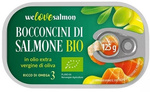 Salmon pieces in organic extra virgin olive oil 125 g – We Love Salmon