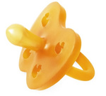 Hevea Ducks Natural Rubber Round Pacifier, 0-3 Months
