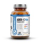 ADEK vitamins + vitamin C complex dietary supplement 60 capsules 21.2 g (clean label) - Pharmovit