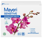 Mayeri Sensitive All-in-One Dishwasher Tablets, 40 pcs