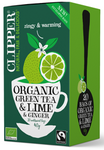 Green Tea with Lime and Ginger Fair Trade Organic (20 x 2 g) 40 g – Clipper