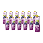 KIT 12 x Red grape juice bio 1 l