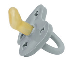 Rubber anatomical pacifier stars/moon, grey, 3–36 months – Hevea