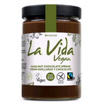 Gluten-free fair trade chocolate and nut cream bio 600 g - LA VIDA