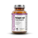 Fish collagen complex gluten-free dietary supplement 60 capsules 38,76 g - Pharmovit (clean label)